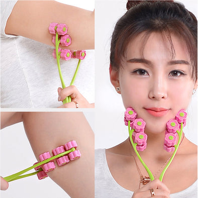 Flower-like Roller Face Massager