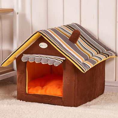 Dog Striped  Fashion Removable Cover House